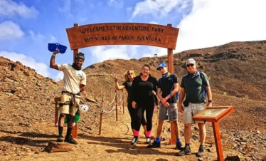 aventura en tirolina ZIPLINE en isla de sal cabo verde